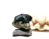 Sea Glass Stones Drilled Beach Pebbles - Rare Historical Slag Vintage Antique Beads  "The Wharf" by StoneMe