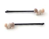 Mushrooms Hair Accessories Bobby Pins White Beige Brown Miniature Shrooms - tiamagic Mushrooms Hair Accessories Bobby Pins White Beige Brown Miniature Shrooms - tiamagic