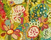 Wall Art Birds Flowers Bohemian Art  PRINT Decorative 11 X14  by Karen Fields