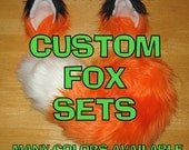 Fox Halloween Costume - Fox Ears and Fox Tail-Anime, Fantasy, Cosplay. Burning Man, Anthrocon