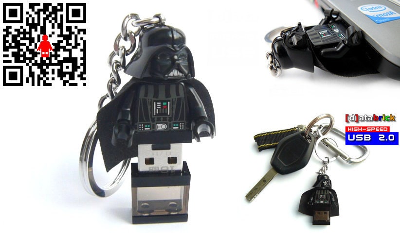 8GB USB Drive in Lego Minifigure The Dark Side