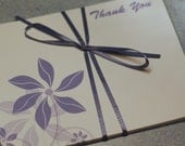 Personalized or Thank You Flat Note Cards - set of 8