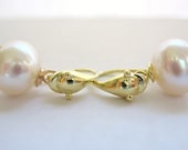 Pearl And 18kt Gold Dolphin Earrings