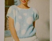 Cotton Cooler PATTERNS booklet by Patons Beehive No. 618 Short Sleeve Knit Tops and Sweaters