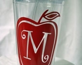 Personalized Teacher Double Wall Insulated Tumbler with Lid and Straw