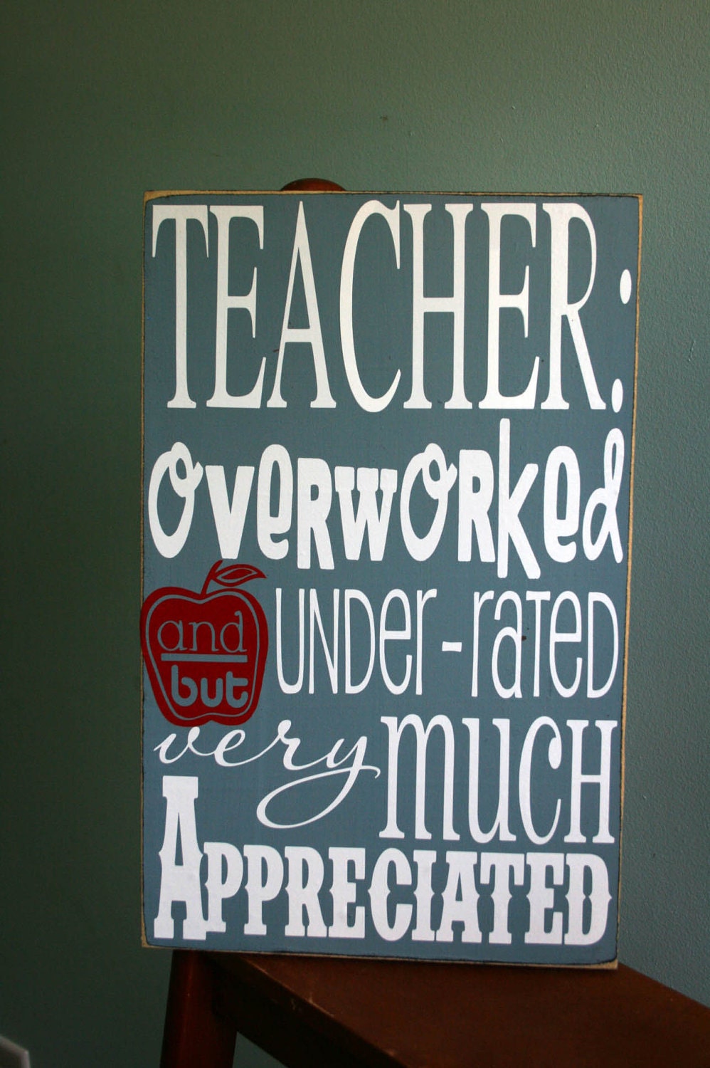 TEACHER gift typography word art
