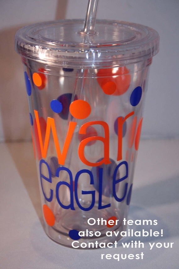 Auburn Insulated Tumbler- Great gift-other teams also available