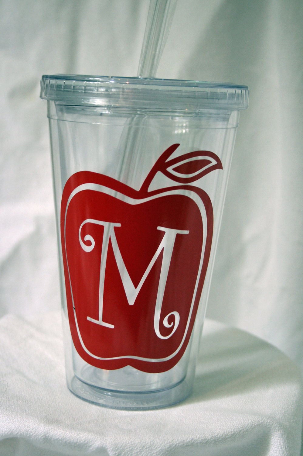 Personalized Teacher Double Wall Insulated Tumbler with Lid and Straw