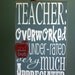 TEACHER gift typography word art