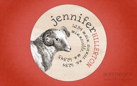 Personalized Address Label Sticker - Baa, Baa Sheep