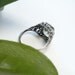 Avalon Ring: Green Amethyst and Sterling Silver - victorian filigree, prasiolite, gemstone, 10x8 emerald cut, antique engagement