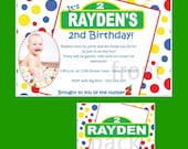 Set of 20 Kid Inspired Birthday Party Invitations Custom Il_170x135