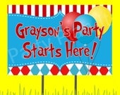 18"x12" Carnival or Hat Cat Party Lawn Sign Il_170x135