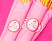 Set of 24 small Round Curious Monkey Birthday Party Favor Stickers Tags Il_170x135