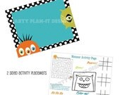 Set of 8 Monster Party Activity Placemats Il_170x135