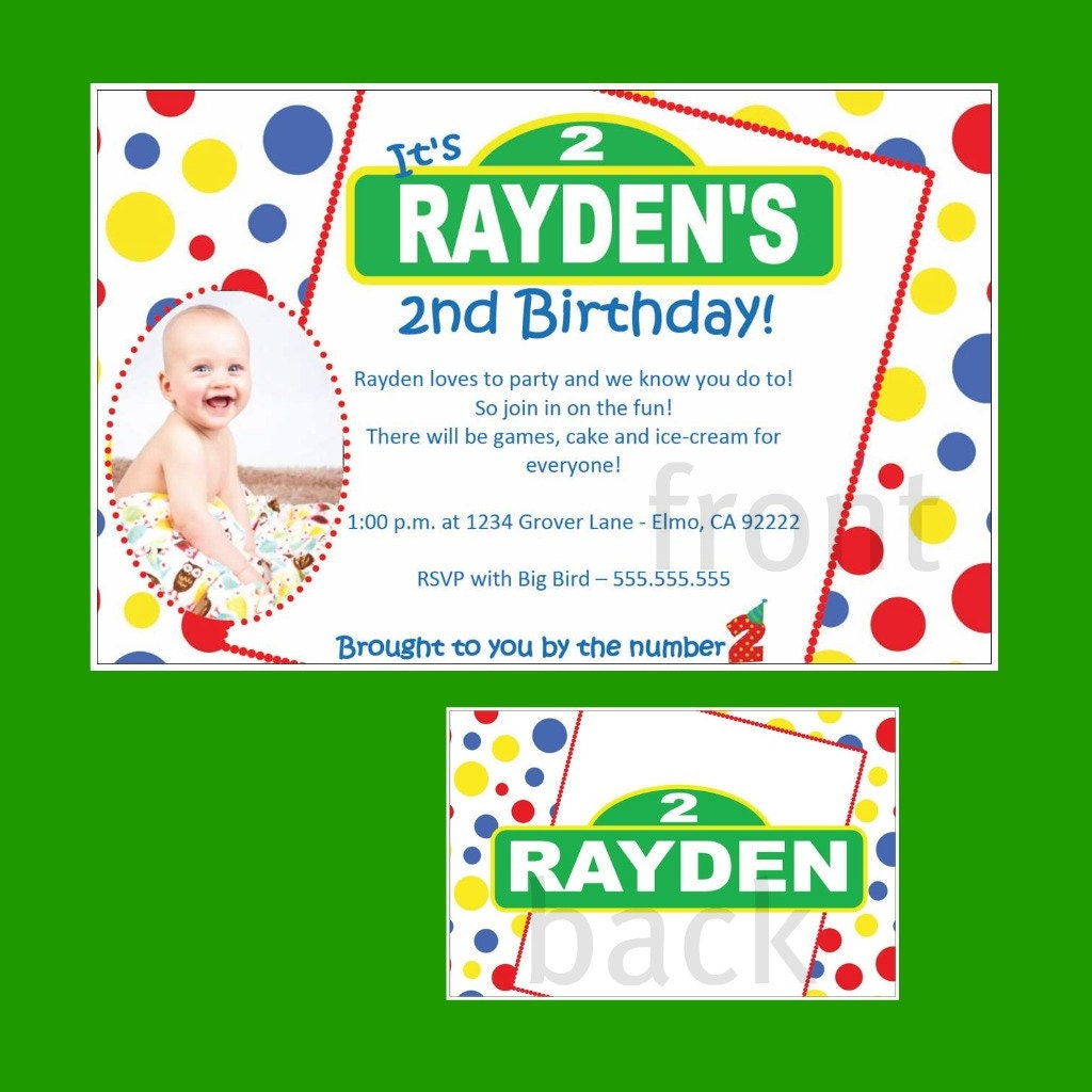 Set of 50 Kid Inspired Birthday Party Invitations Custom Il_570xn