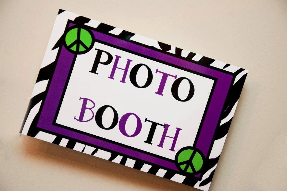 Custom Sign Banner Zebra Peace Sign Birthday Party Tween Il_570xn