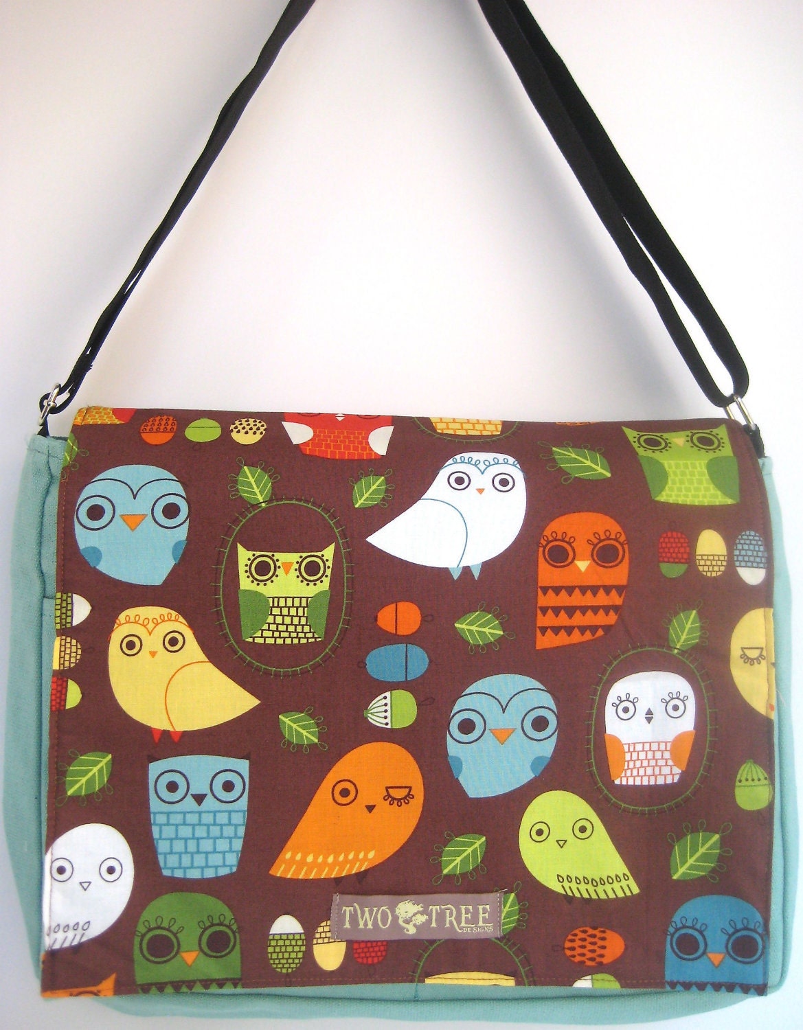 Mint Wise OWL MESSENGER Book Laptop Diaper BAG
