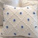 BLUE and WHitE ViNTaGe CHeNiLLe CoTTaGe SHaBBy CHiC PiLLoW