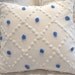 BLUE and WHitE ViNTaGe CHeNiLLe CoTTaGe SHaBBy CHiC PiLLoW