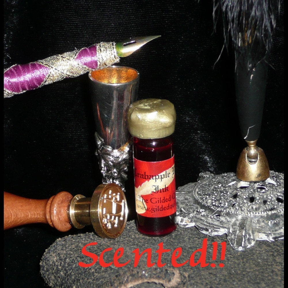 Crabapple SCENTED Red Magical Writing and Dip Ink