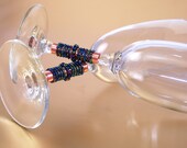 Peacock Wedding Champagne Flutes Hand Beaded And Wire Wrapped For The Bride On A Budget By Beadz 2 Pleaz - UNIQUE Toasting At The Reception