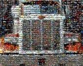 Peterbilt Semi Truck 18-wheeler Mosaic mosaic montage 8 x 10 art print