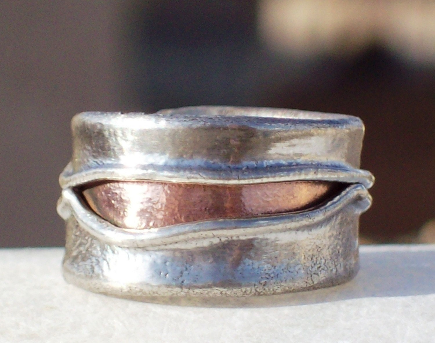 Fire ring - Silver/Copper