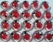 Handpainted Glass Gems party favors  lady bugs ladybugs ladybug beetle