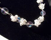 Custom Crystal and Pearl Hydrangea bridal or quinceanera set for you
