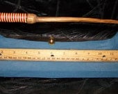 Custom Wrapped House Wand - Gryffindor Colors Burgundy Gold 12 3/8 inches