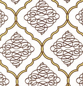 One Yard Dena Designs Leanika Scroll Ivory DF52