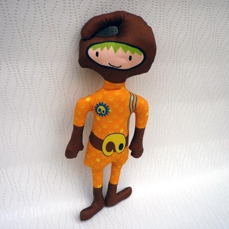 Orange Organic Space Cadet Sew-It-Yourself
