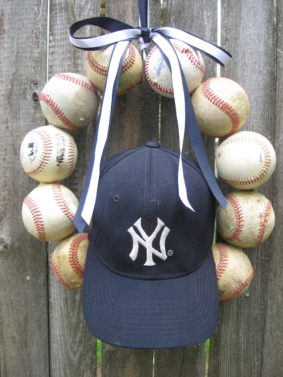 The Original New York Yankees Baseball Love Wreath - no hat or letter