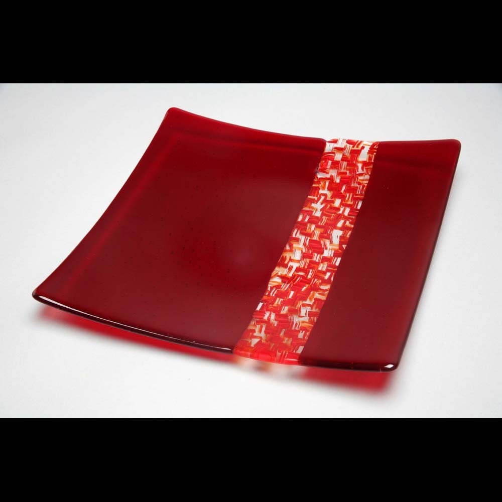 Vermillion Weave Table Sculpture