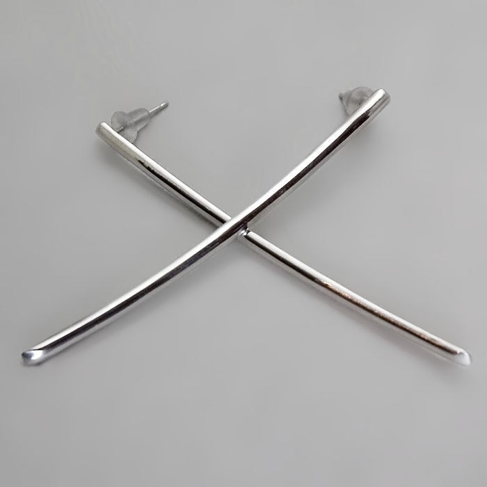 Sterling Silver Long Earrings - Handmade Sterling Silver Earrings - Long Zen