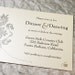 Midnight Silver Bellevue Wedding Invitation Suite - Ribbon Belly Band - Sample Kit