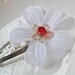 Flower Hair Clip with Swarovski Crystal in your choice of colors