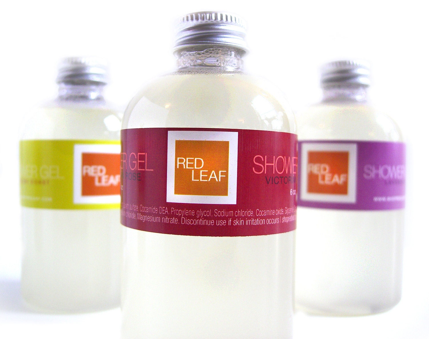 Aloe Vera Body Wash, Vegan Shower Gel, Red Leaf Bath and Body Seattle