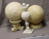 FABULOUS FRUGAL FINIALS / Make your own  decorative finials  / 133 page how to ebook / budget home decor and gifts