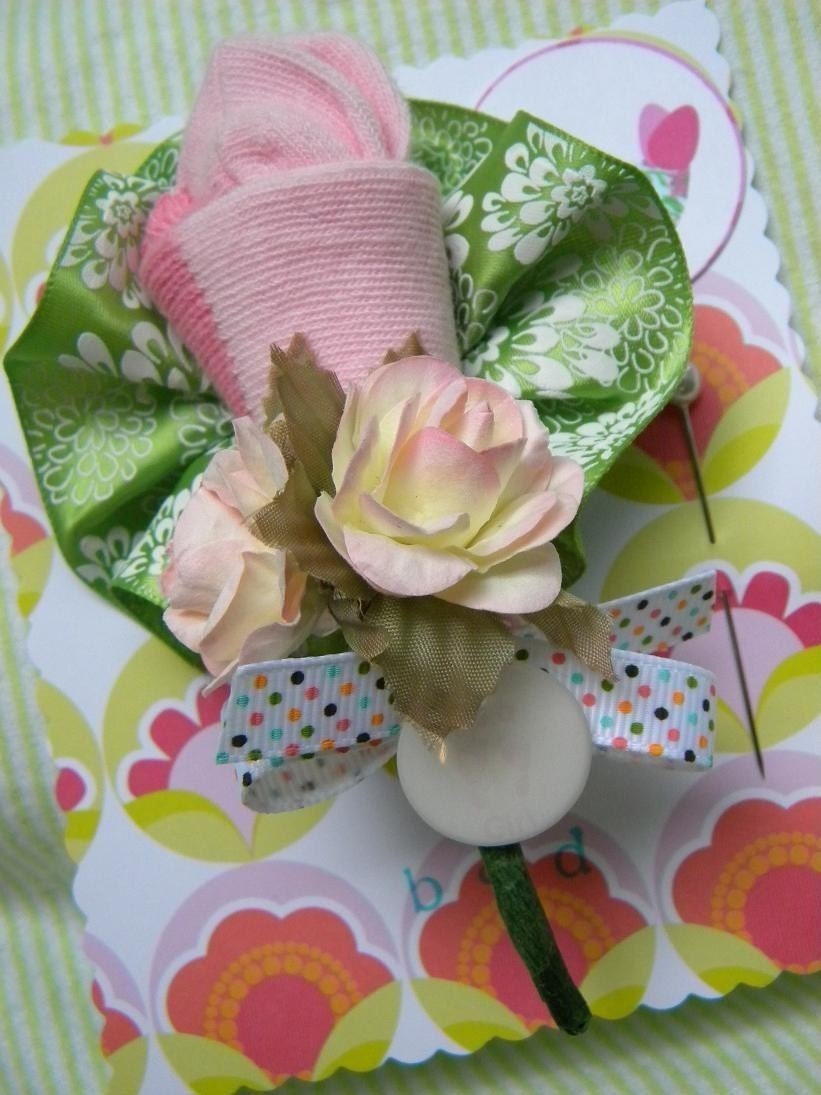Baby Bootie Corsages
