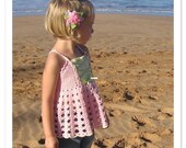 Vintage Rose Top Pattern PDF Sizes 2-12 CROCHET