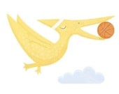 Air Pteranodon Illustration - 8x10