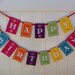 Fiesta Happy Birthday or Feliz Cumpleanos Banner that matches Papel Picado Invitation Personalized I design you print
