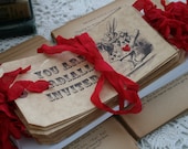 Alice in Wonderland Invitations - custom invitations and matching envelopes - your choice of ribbon and image - Set of 24