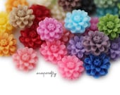 20pc cutest daisy flatback cabochon, perfect for gluing to earrings, hairpins, rings -10mm-