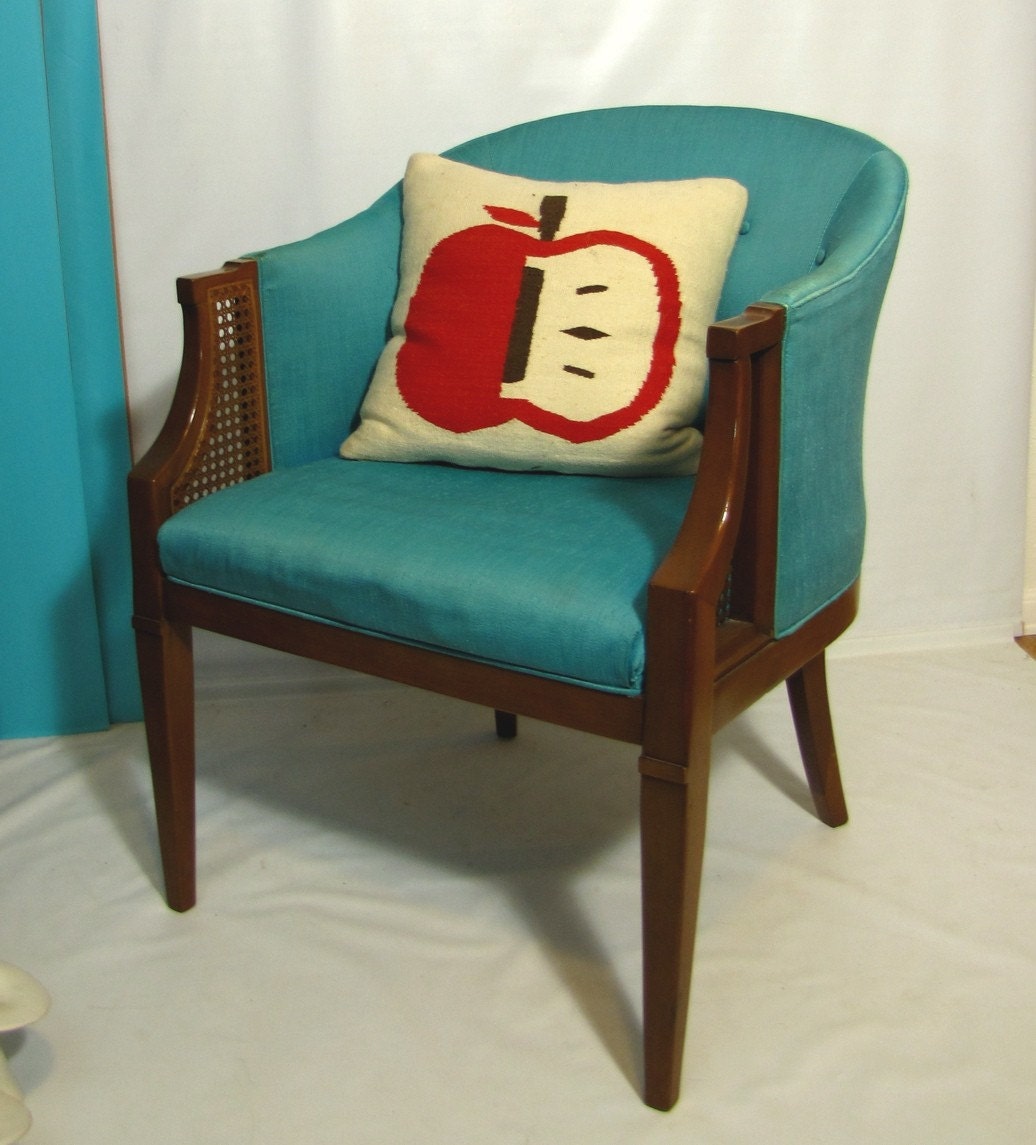 Pair Vintage MidCentury Caned chairs Hollywood Regency 60s Drexel