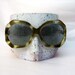 Vintage 60s Sunglasses massive bugeye sunglasses Mod tortoise Polaroid Cool Ray