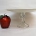 Skull Cake Plate Display Stand Floral Halloween home decor altered vintage dish