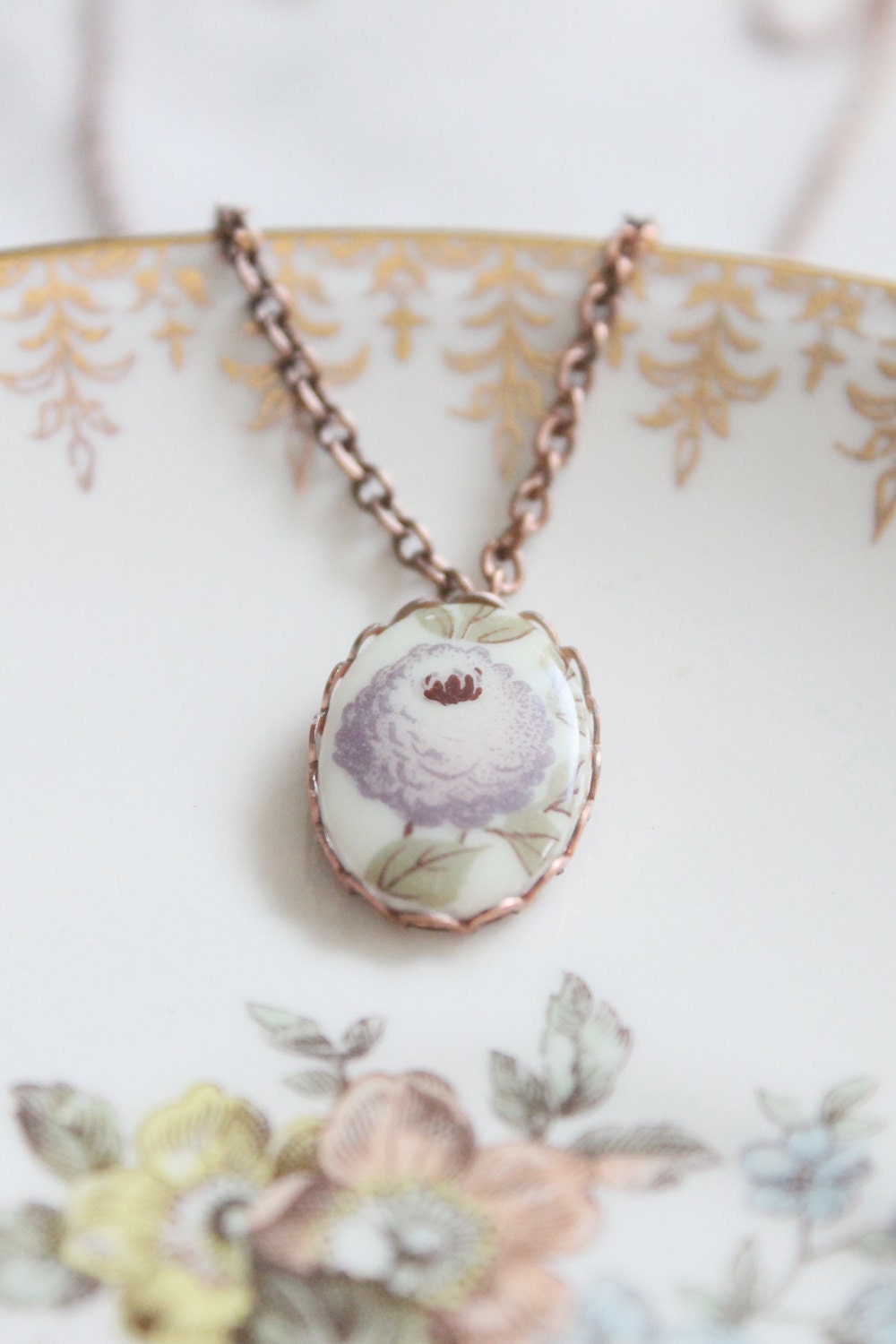 Vintage Cabocohon Necklace... "Abigail"